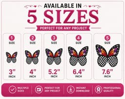 Butterfly Embroidery Design Set of 2, Floral Butterfly Machine Embroidery Pattern thumbnail 9