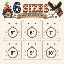 4th of July Eagle Embroidery Design, Patriotic American Flag Machine File (Instant Download) thumbnail 9