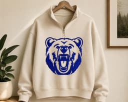 Bear Head Embroidery Design, Embroidery Pattern, Animal Embroidery | 6 sizes thumbnail 6
