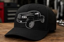 Black Pickup Truck Embroidered Patch, Iron On Sew On Applique | Truck Lover Gift | Instant Downlaod thumbnail 4