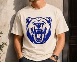 Bear Head Embroidery Design, Embroidery Pattern, Animal Embroidery | 6 sizes thumbnail 4