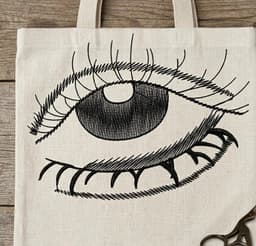 Artisan Eye Embroidery Design | Hand-Drawn Sketch, Line Art (Instant Download) thumbnail 3
