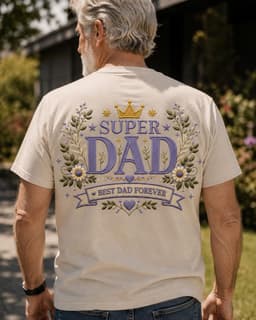 Super Dad embroidery design | Father's day machine embroidery file | Instant Download thumbnail 7