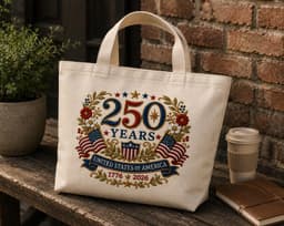 America 250 Celebration Embroidery Design | USA Flag Embroidery File 1776-2026 | Instant Download thumbnail 4