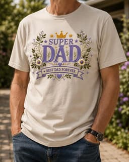 Super Dad embroidery design | Father's day machine embroidery file | Instant Download thumbnail 3