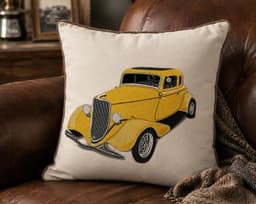 Vintage Car Embroidery Design | Classic Car Machine Embroidery File | Instant Download thumbnail 5